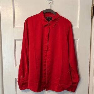 J Crew Women’s Slim fit silk-like shirt. Never worn